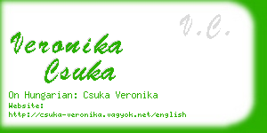 veronika csuka business card